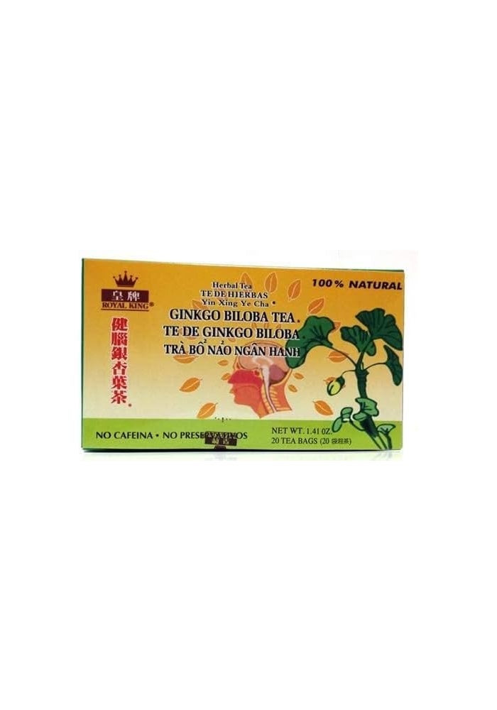 Royal King Ginkgo Biloba Herbal Tea - 20 Bags - Image 2